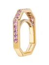 Goshwara Pink-sapphire Square Ring In Gold
