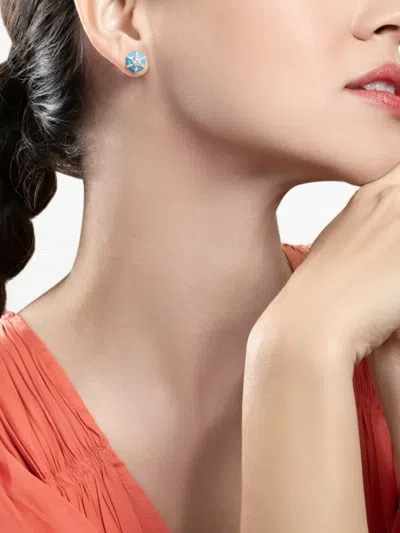 Goshwara Queen Diamond Stud Earrings In Neutral