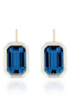 Goshwara Queen Emerald Cut Lever-back Earrings