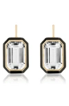 Goshwara Queen Emerald Cut Lever-back Earrings In Multi