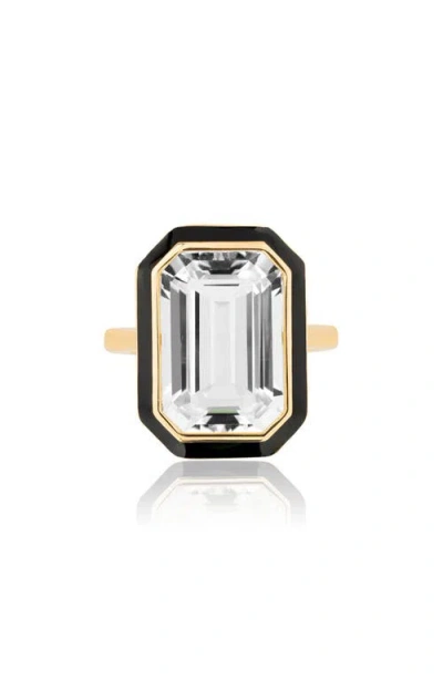 Goshwara Queen Emerald Cut Ring In Multi