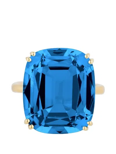 Goshwara Gossip Cushion Cut Cocktail Ring In Gold