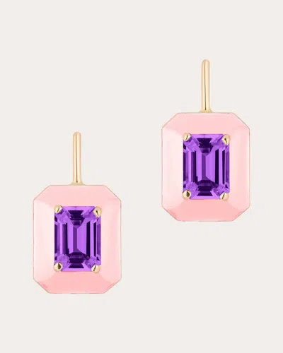 Goshwara Women's Amethyst & 18k Gold Emerald-cut Queen Drop Earrings In Multi