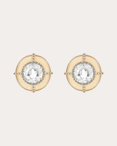 Goshwara Women's Diamond & 18k Gold Limited Edition Inside-out Hoop Earrings