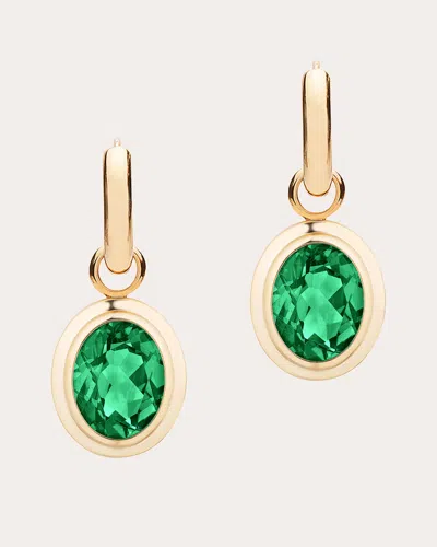 Goshwara Women's Emerald & 18k Gold Limited Edition Hoop Drop Earrings In Green