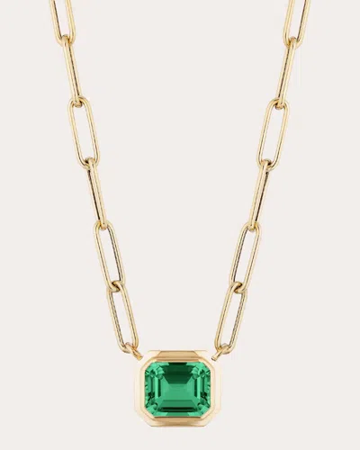 Goshwara Women's Emerald & 18k Gold Limited Edition Pendant Necklace In Green