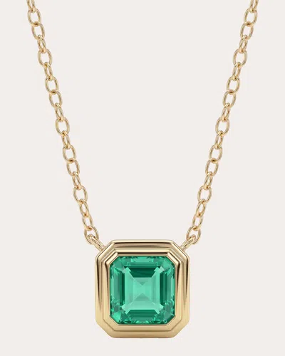 Goshwara Women's Emerald G-one Bezel Pendant Necklace In Green