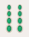 Goshwara Women's Limited Edition 18k Gold Emerald Earrings In Green