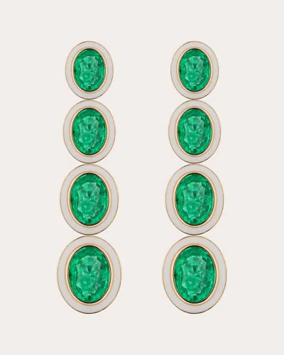 Goshwara Women's Limited Edition 18k Gold Emerald Earrings In Green