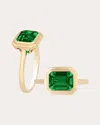 Goshwara Women's Limited Edition 18k Gold Emerald Ring In Green