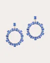Goshwara Women's Limited Edition 18k Gold Sapphire And Diamond Earrings In Blue