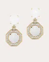 Goshwara Women's Moon Quartz & 18k Gold Limited Edition Drop Earrings In Gold