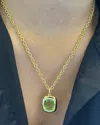 Goshwara Women's Peridot & 18k Gold Limited Edition Cushion Pendant Necklace In Gold