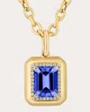 Goshwara Women's Tanzanite & 18k Gold Limited Edition Emerald-cut Pendant Necklace In Gold