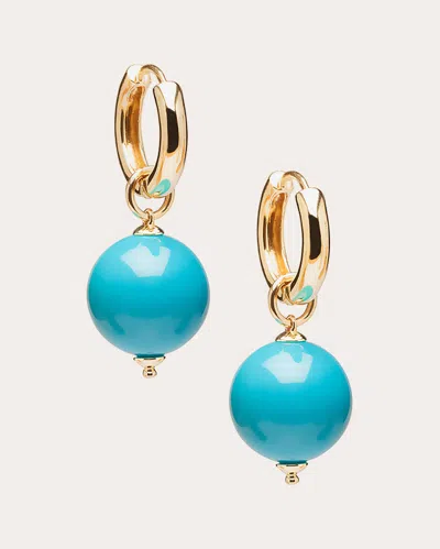Goshwara Women's Turquoise & 18k God Beyond Double-loop Earrings In Blue