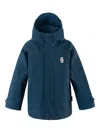 Gosoaky Hooded Logo-patch Jacket In Blue