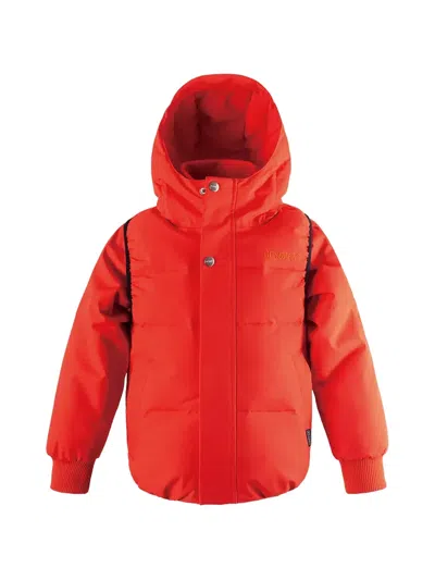 Gosoaky Kids' Hooded Padded Gilet In Red