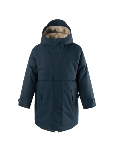 Gosoaky Kids' Hooded Parka Jacket In Blue