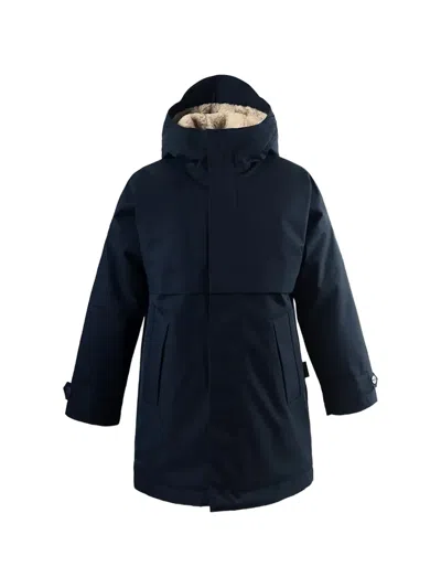 Gosoaky Kids' Hooded Pocket Jacket In Blue