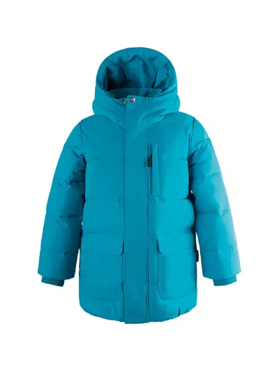 Gosoaky Kids' Hooded Pocket Jacket In Blue