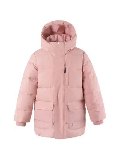 Gosoaky Kids' Hooded Pocket Puffer Jacket In Pink
