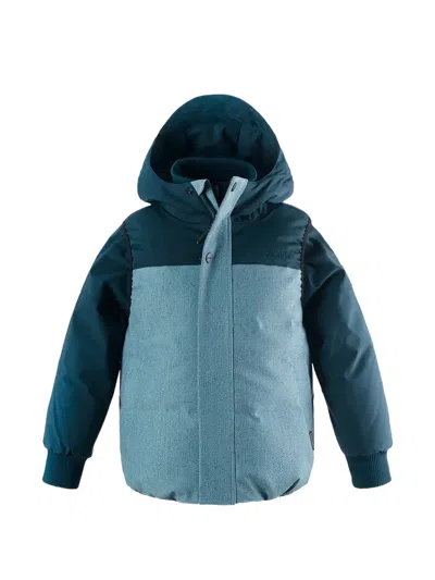 Gosoaky Kids' Hooded Two-tone Jacket Set Of Two In Blue