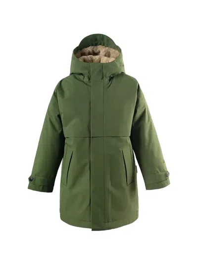 Gosoaky Kids' Hooded Zip Jacket In Green