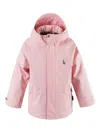 Gosoaky Roaring Cat Hooded Logo-patch Jacket In Pink