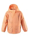 Gosoaky The Lion Hooded Logo-patch Jacket In Orange