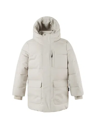 Gosoaky Kids' Tiger Eye Hooded Puffer Jacket In Neutral