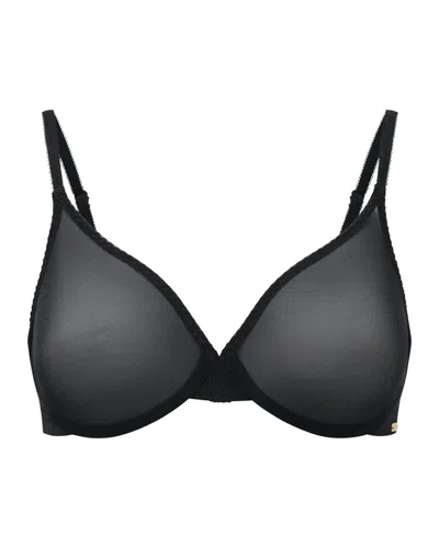 Gossard Glossie Sheer Bra In Black