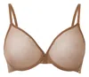 GOSSARD GLOSSIE SHEER BRA IN BRONZE