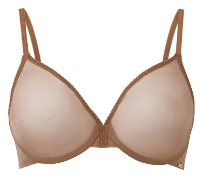 Gossard Glossie Sheer Bra In Bronze In Gold