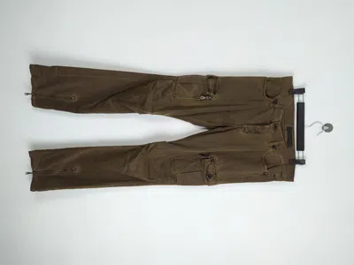 Pre-owned Gostar De Fuga X Vintage Gostar De Fuga Faded Cargo Pants In Dark Brown