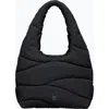 Got Bag Wavy Puffer Recycled Nylon Shoulder Bag In Black