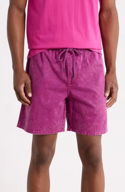 Gotcha Baja Norte Shorts In Fuchsia Red
