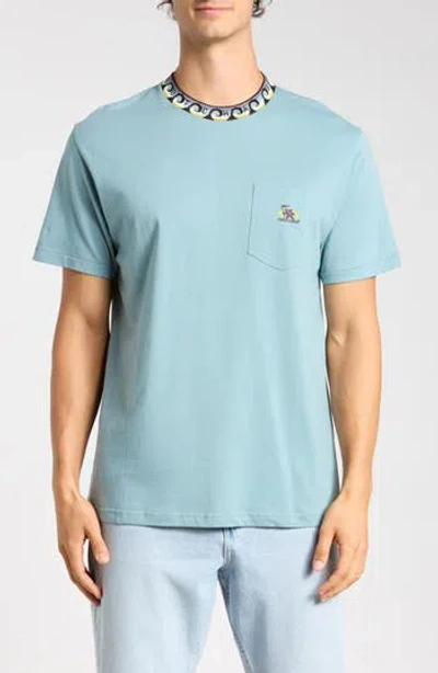 Gotcha Barrell Knit T-shirt In Blue