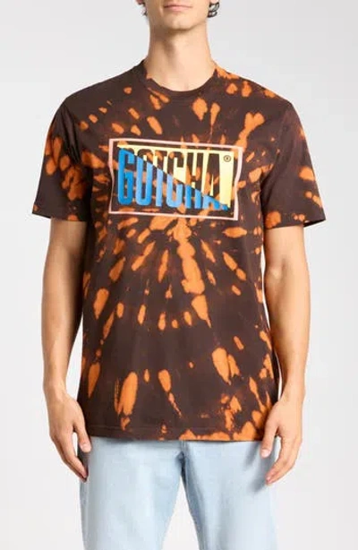Gotcha Dive Cotton Graphic T-shirt In Brown