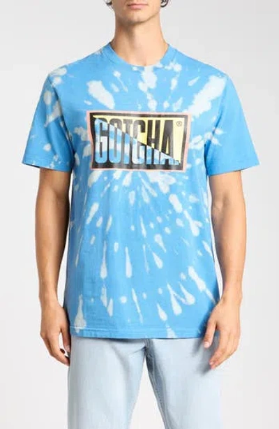 Gotcha Dive Cotton Graphic T-shirt In Blue