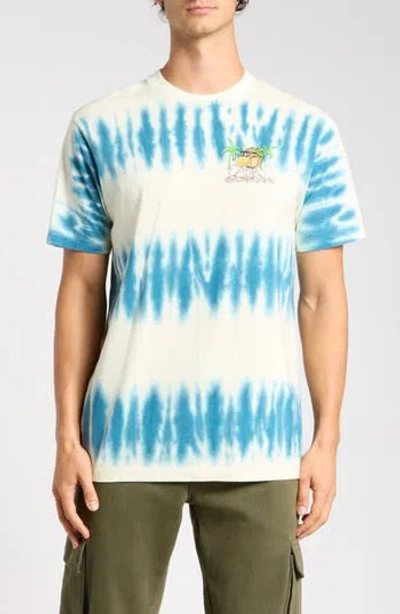 Gotcha Getaway Tie Dye Cotton Graphic Tee In Multi