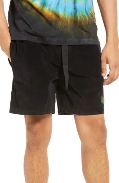 Gotcha Marrietta Stretch Corduroy Shorts In Black