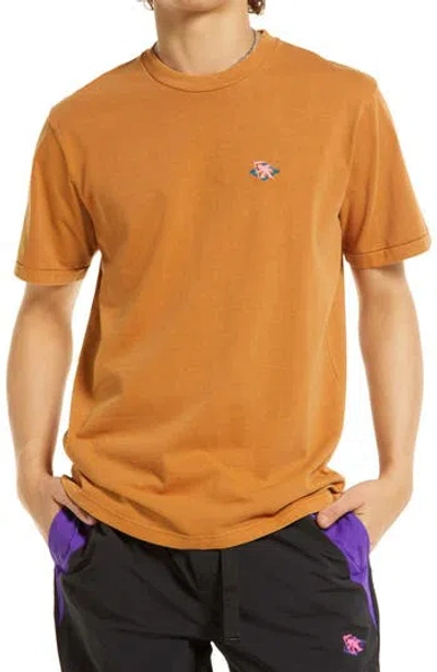Gotcha Pangea Embroidered T-shirt In Orange