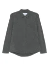 Gotha Brushed-finish Cardigan In Gray