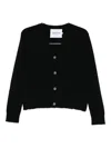 Gotha Button-fastening Cardigan In Black