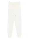 Gotha Cashmere Drawstring Trousers In White