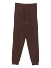 Gotha Cashmere Track Pants In Brown