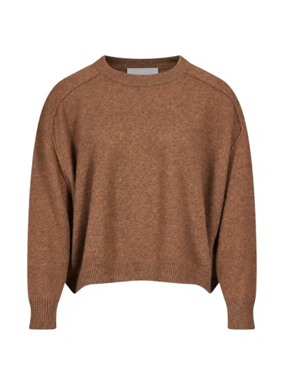 Gotha Gaston Crew-neck Cashmere Sweater In Brown