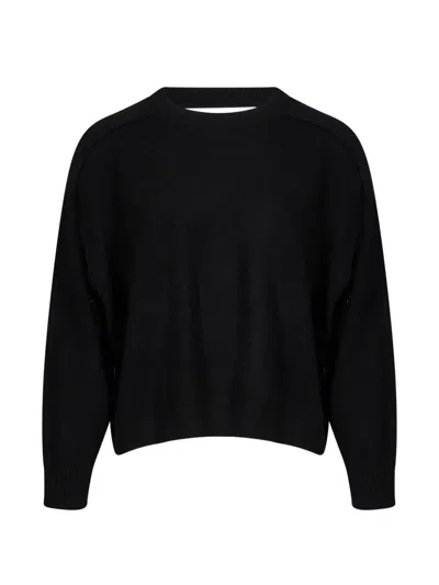Gotha Gaston Crew-neck Long-sleeve Sweater In Black