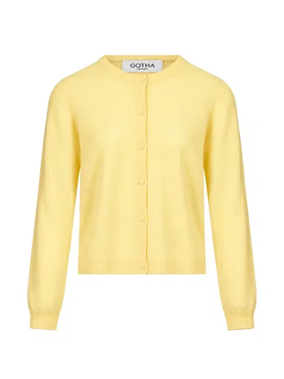 Gotha Naline Cardigan In Yellow