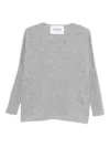 Gotha V-neck Sweater In Gray